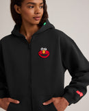 Elmo Mascot Cropped Zip Hoodie