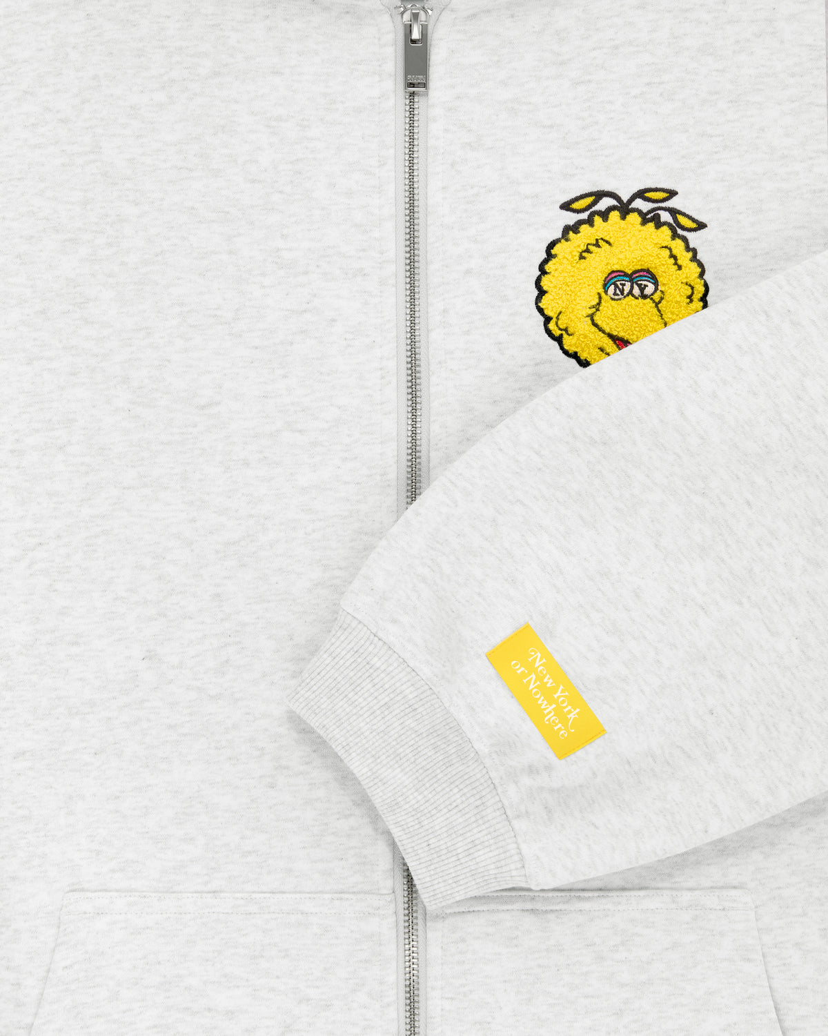 Big Bird Mascot Cropped Zip Hoodie - New York or Nowhere®