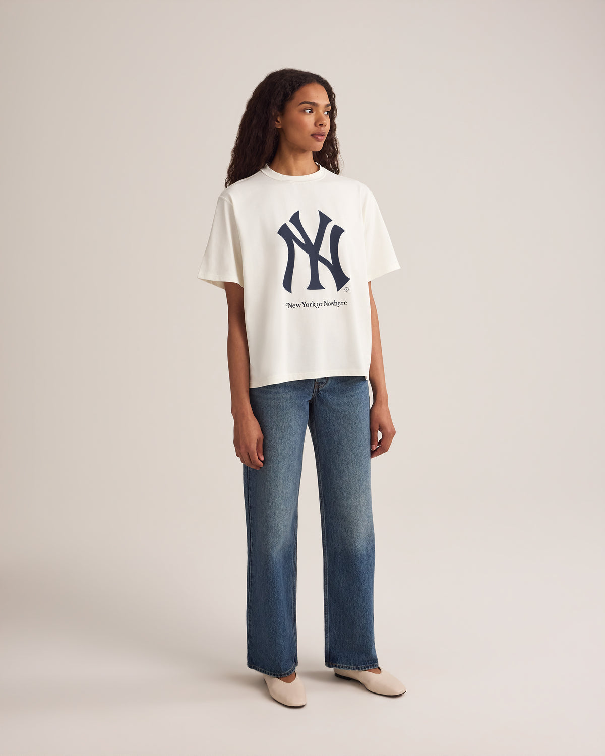 Yankees Pastime Oversized Crop T-Shirt - New York or Nowhere®