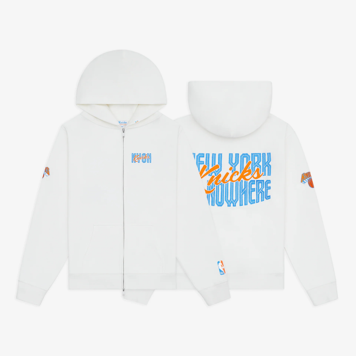 新品/CupNoodle × CLUBHAUS Sweat - White Knicks Crisscross Zip Hoodie – New York or Nowhere®