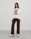 Knicks Skyscraper Oversized Crop T-Shirt