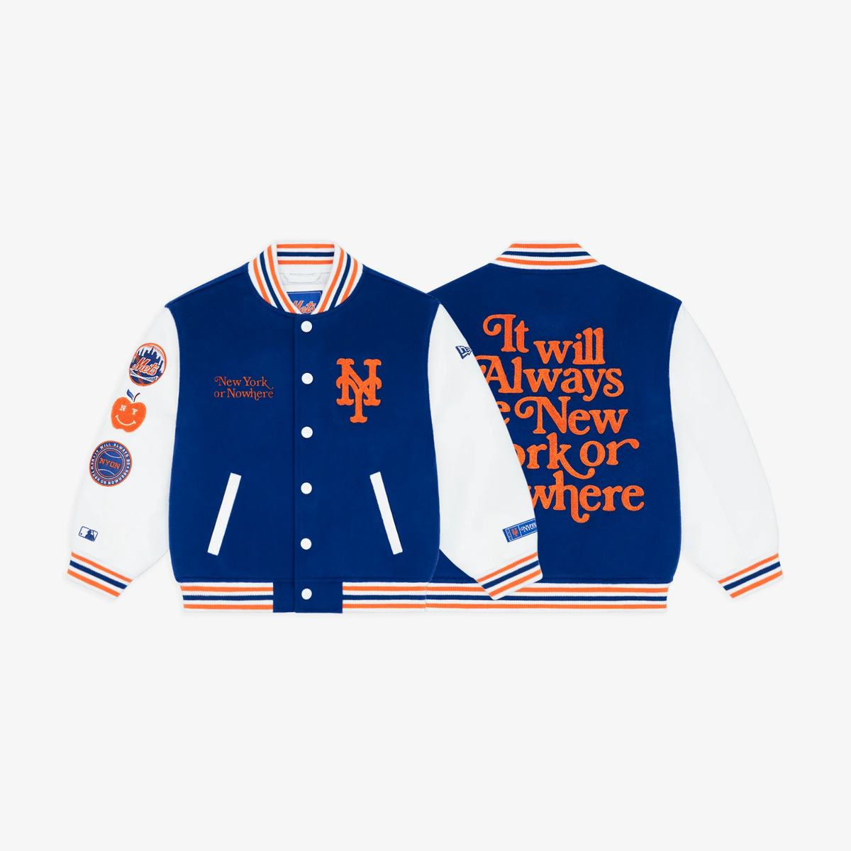 Mets Motto Kids Varsity Jacket – New York or Nowhere®