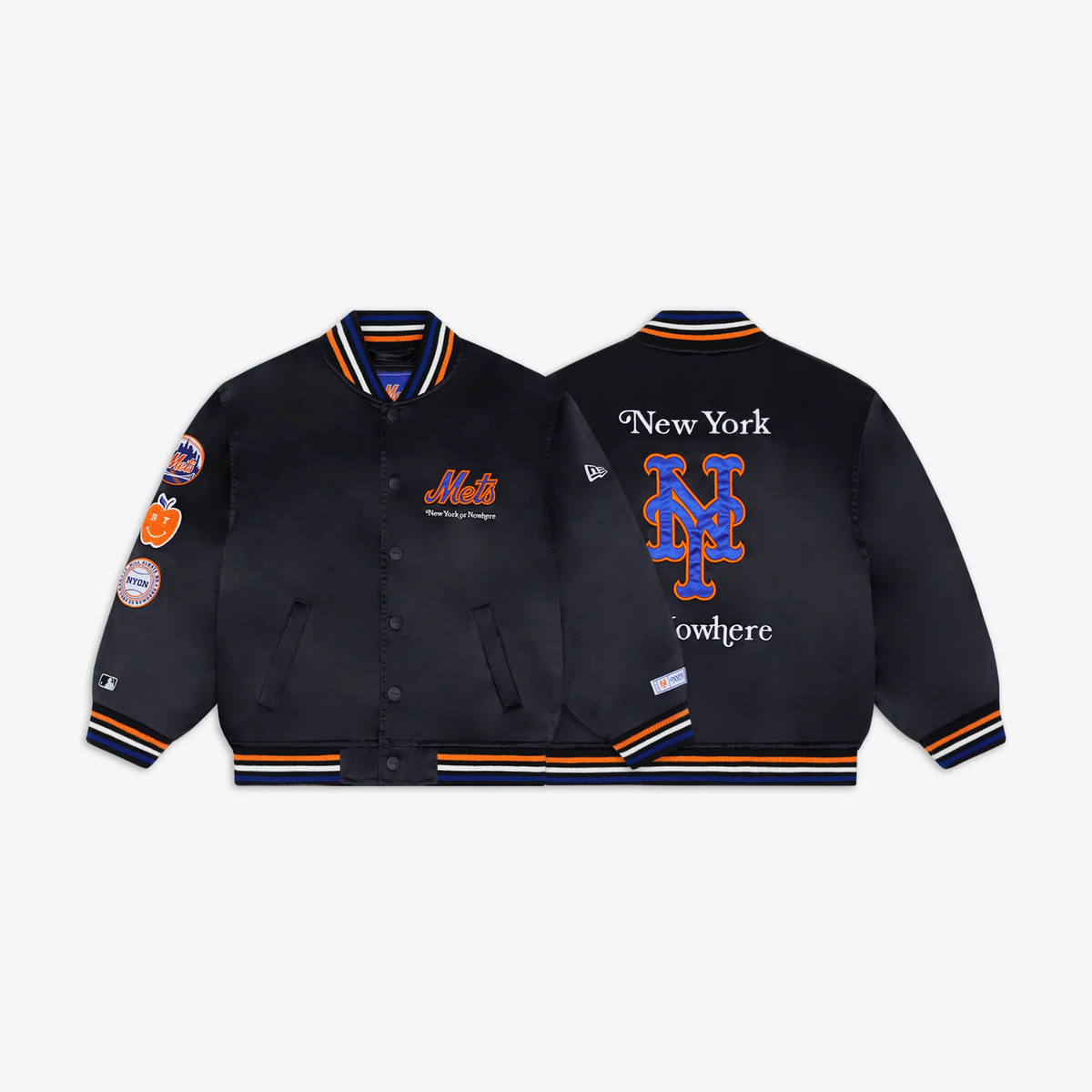 ジャケット・アウター UNITED PROJECT NUEVA YORK VARSITY JACKET NYON-New-York-Or-Nowhere-Mets-