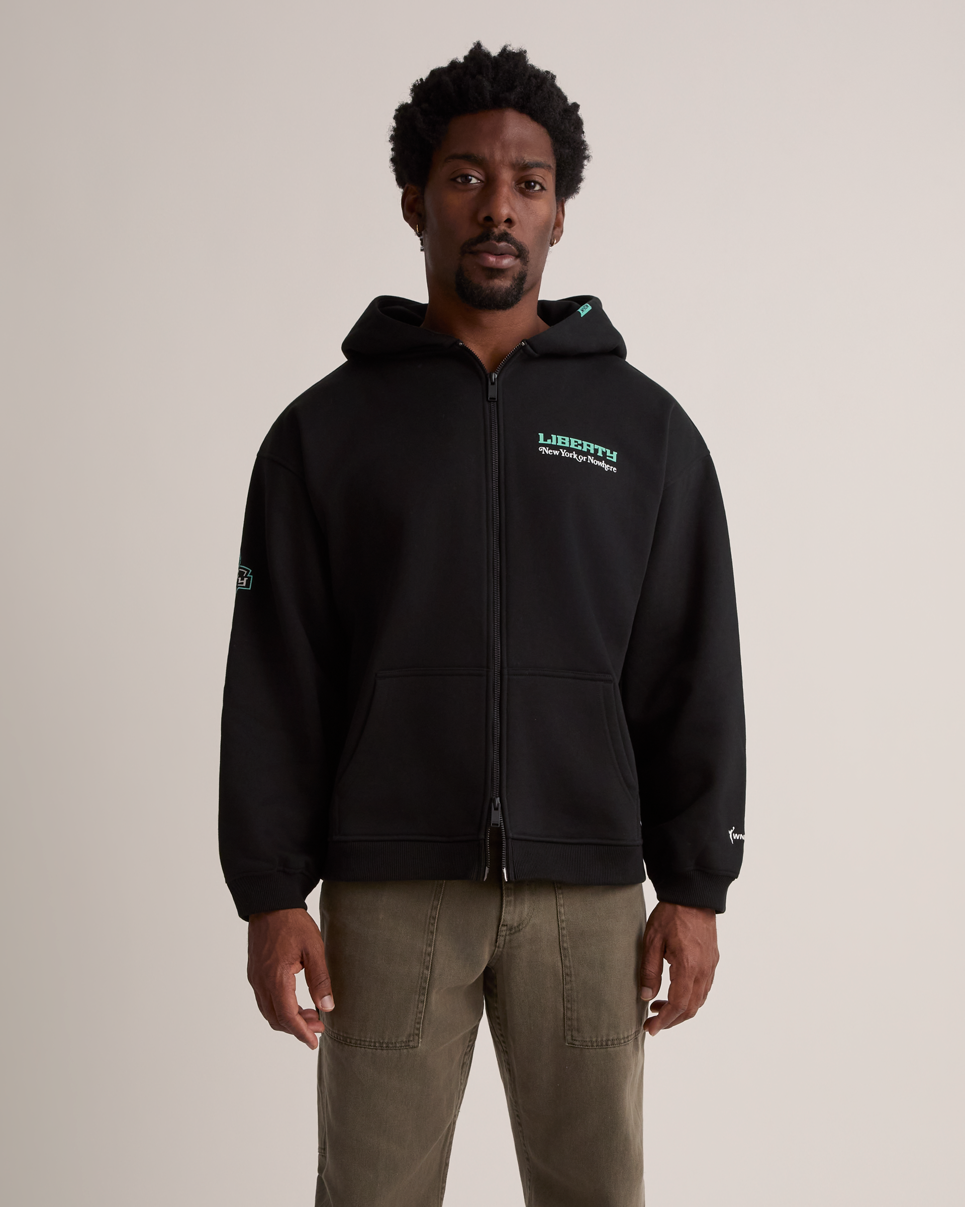 Liberty Allegiance Cropped Zip Hoodie - New York or Nowhere®