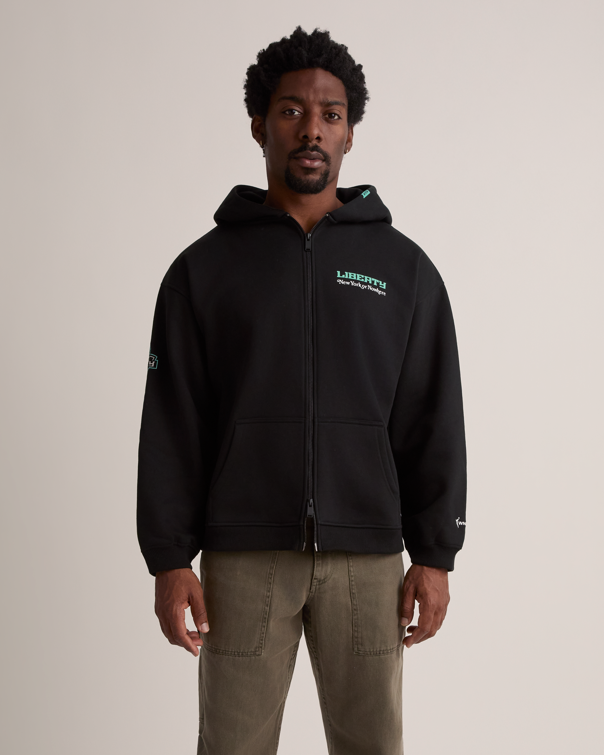 Liberty Allegiance Cropped Zip Hoodie - New York or Nowhere®