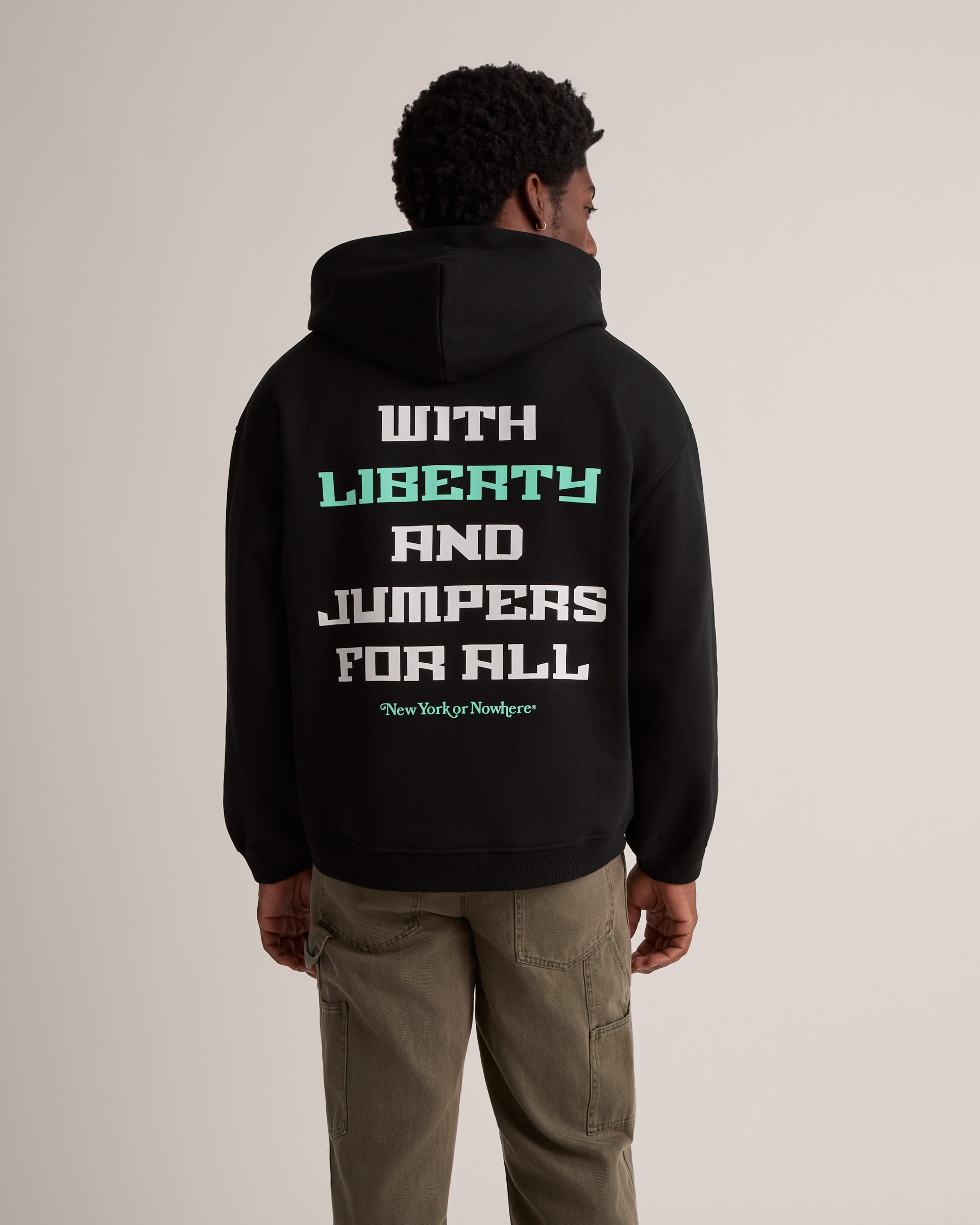 Liberty Allegiance Cropped Zip Hoodie - New York or Nowhere®