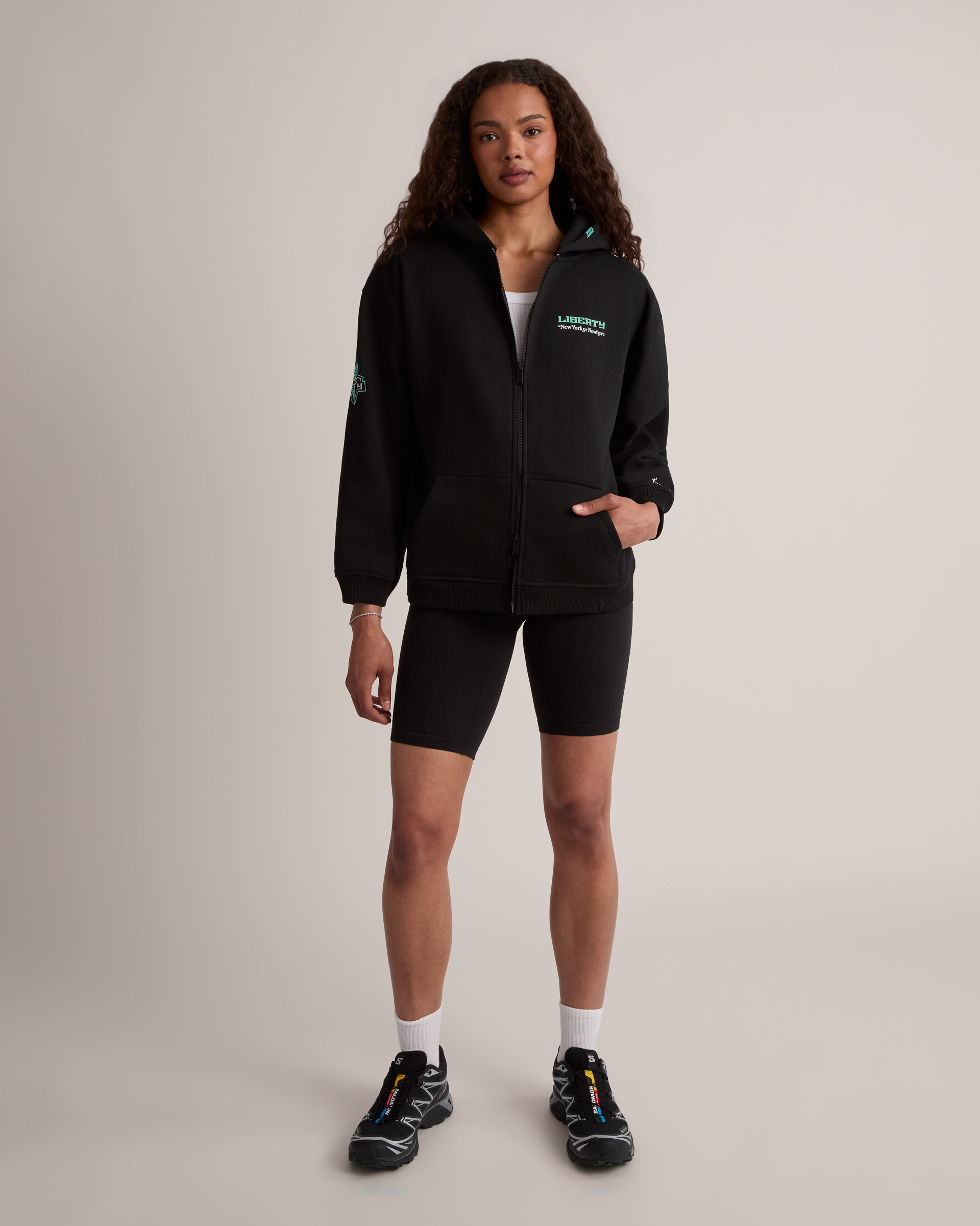 Liberty Allegiance Cropped Zip Hoodie - New York or Nowhere®