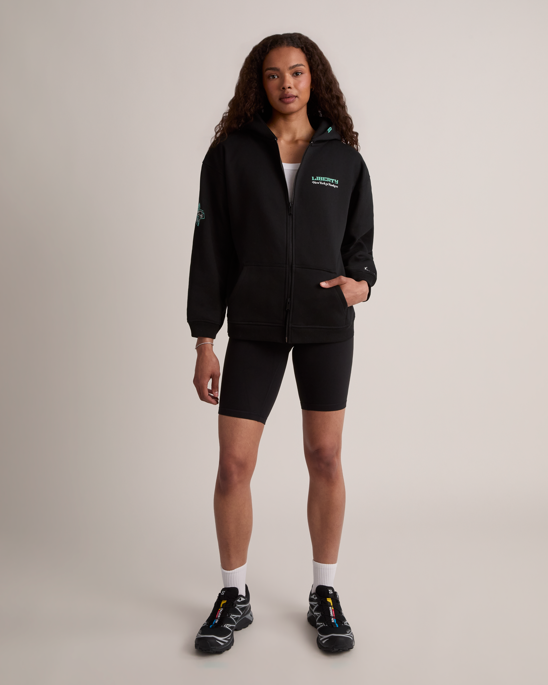 Liberty Allegiance Cropped Zip Hoodie - New York or Nowhere®