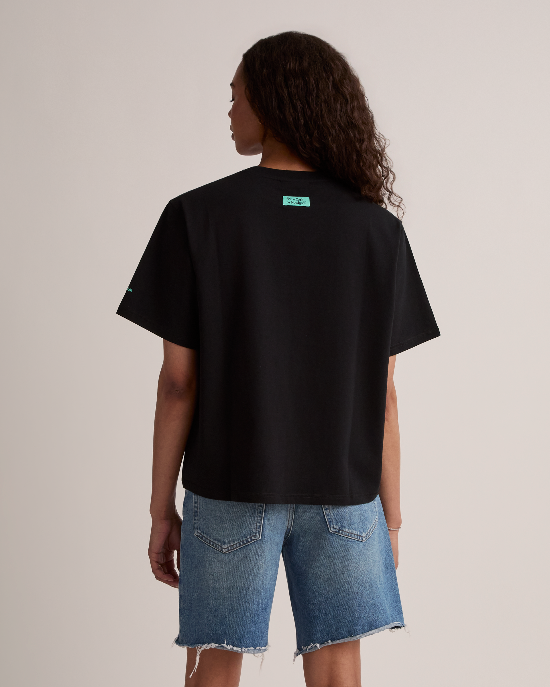 Liberty Hoops Oversized Crop T-Shirt - New York or Nowhere®