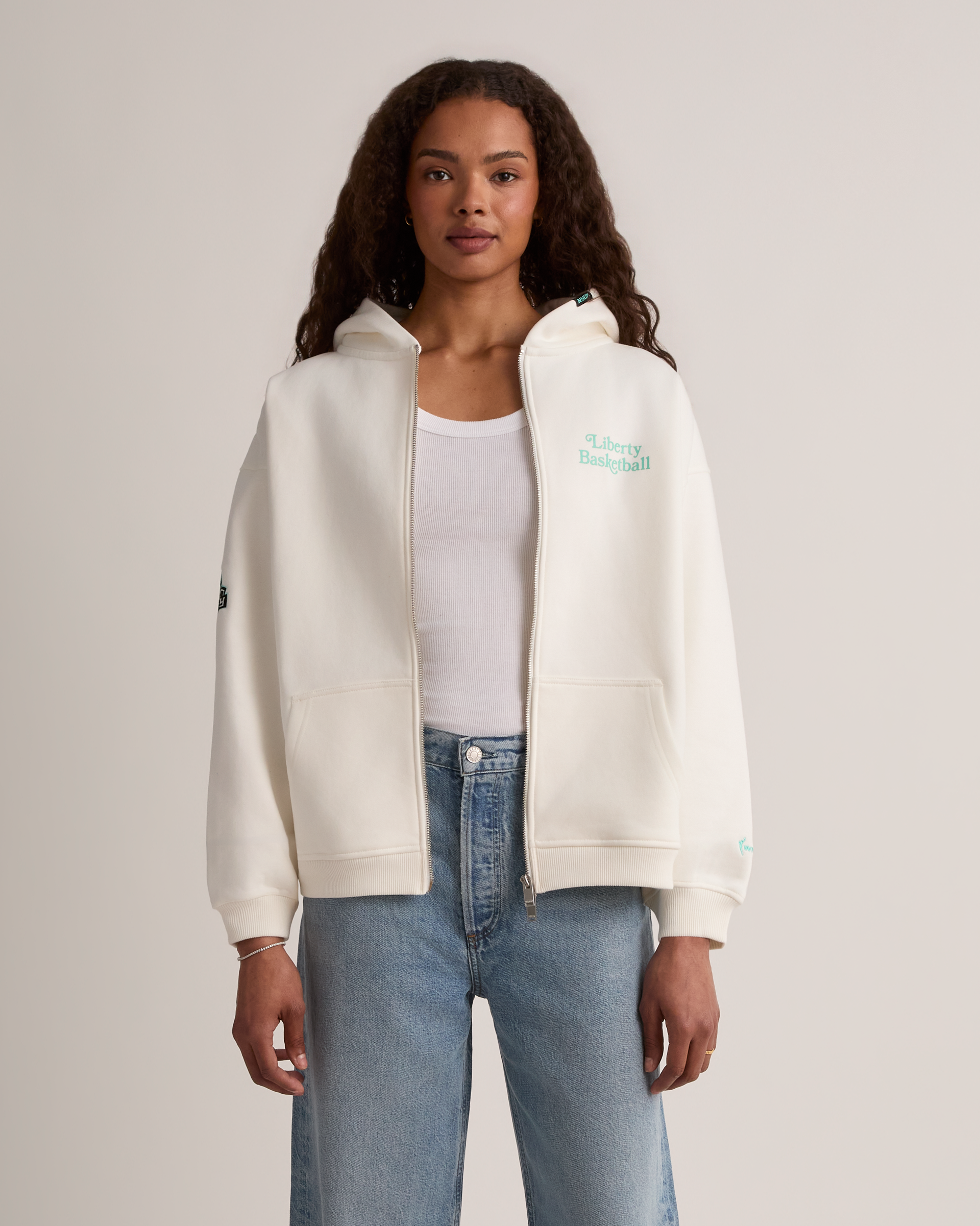 Liberty U Cropped Zip Hoodie - New York or Nowhere®