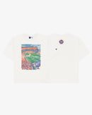 Mets Watercolor Oversized Crop T-Shirt