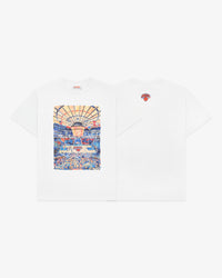 Knicks Watercolor Oversized Crop T-Shirt