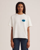 Cookie Monster Mascot Oversized Crop T-Shirt