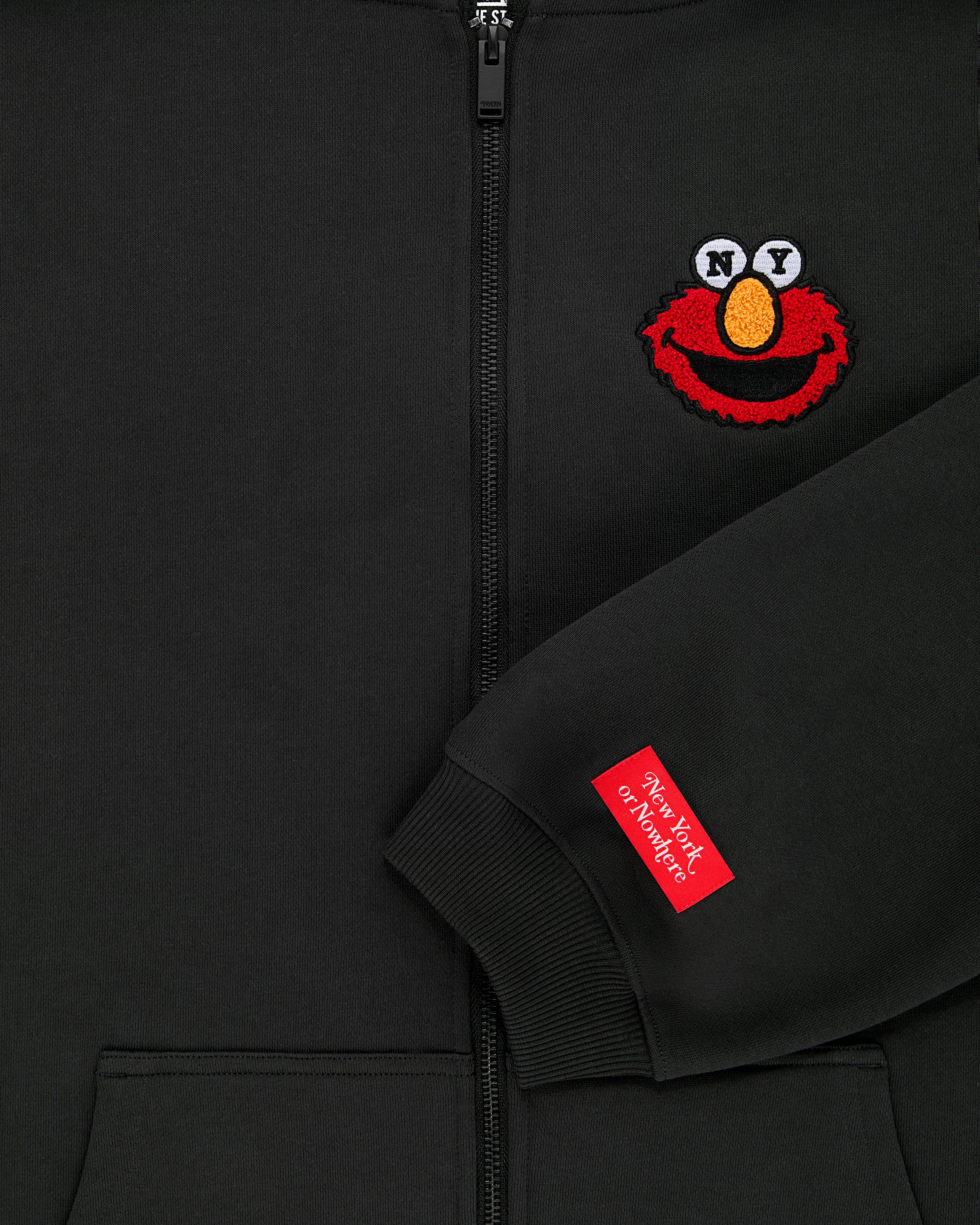 Elmo Mascot Cropped Zip Hoodie - New York or Nowhere®