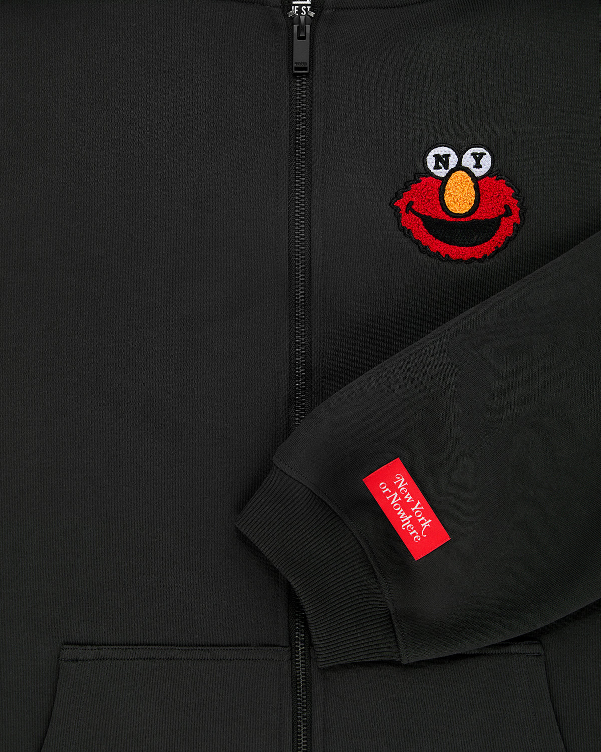 Elmo Mascot Cropped Zip Hoodie - New York or Nowhere®