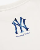 Yankees Watercolor Oversized Crop T-Shirt