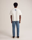 Yankees Watercolor Oversized Crop T-Shirt