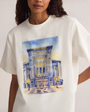 Yankees Watercolor Oversized Crop T-Shirt