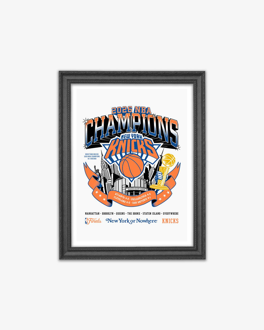 NYON x Knicks 2026 NBA Championship Art Print – New York or Nowhere®