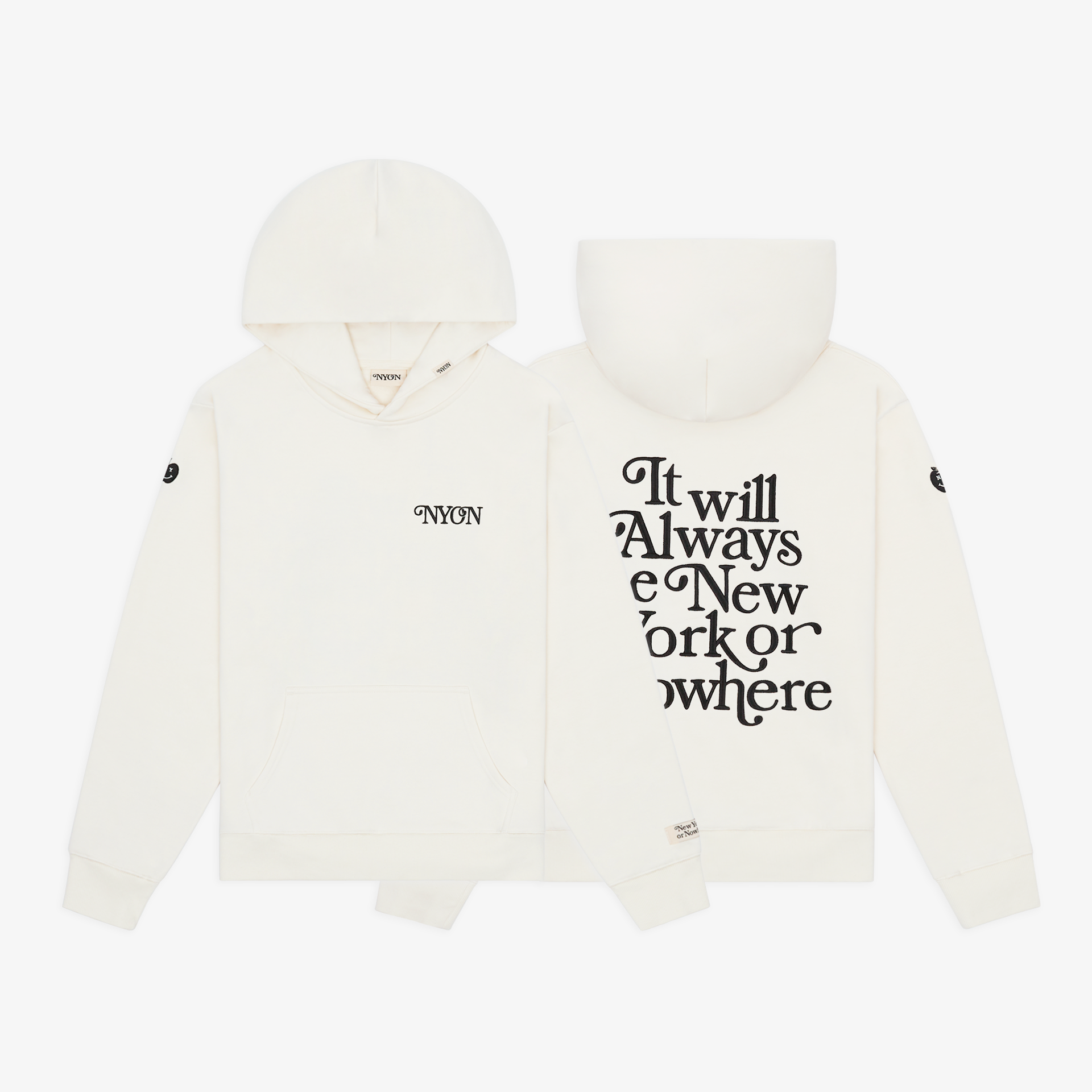 New York Or Nowhere Sweatshirt Hoodie – Thrift Vintage NYC – Unisex Adult Regular Size