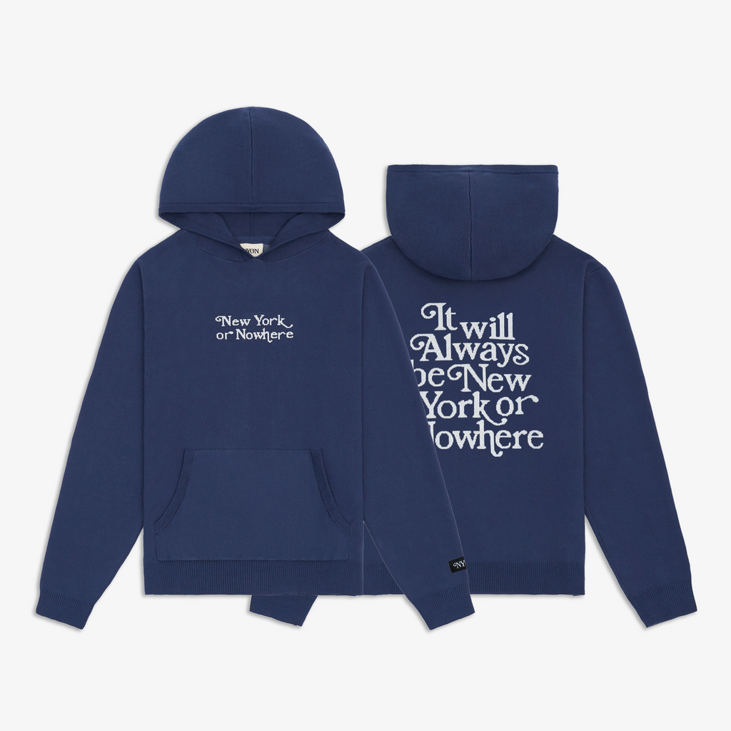 Motto Knit Hoodie