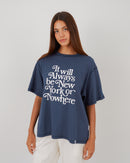 Yankees Always Oversized Crop T-Shirt