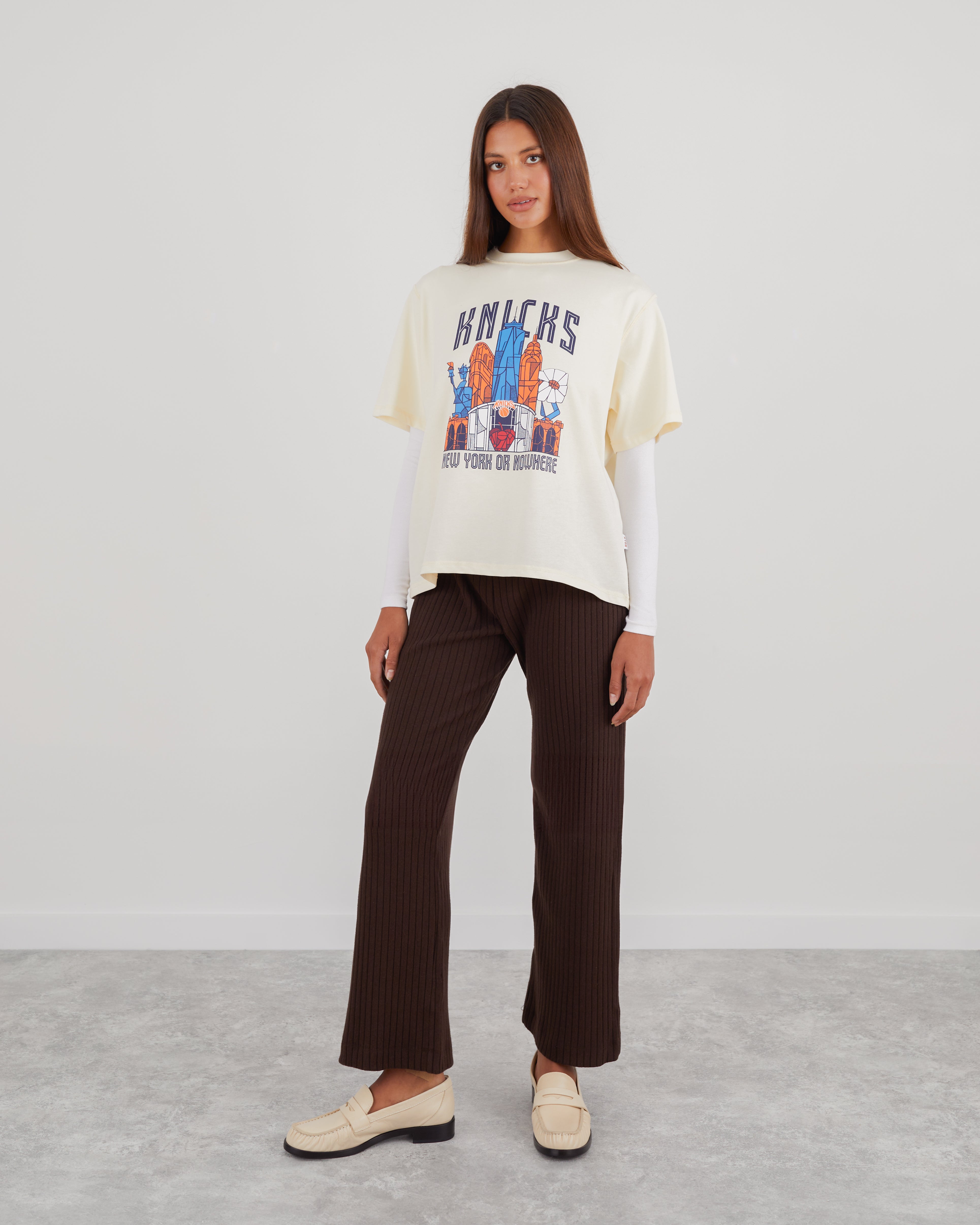 Knicks Skyscraper Oversized Crop T-Shirt - New York or Nowhere®