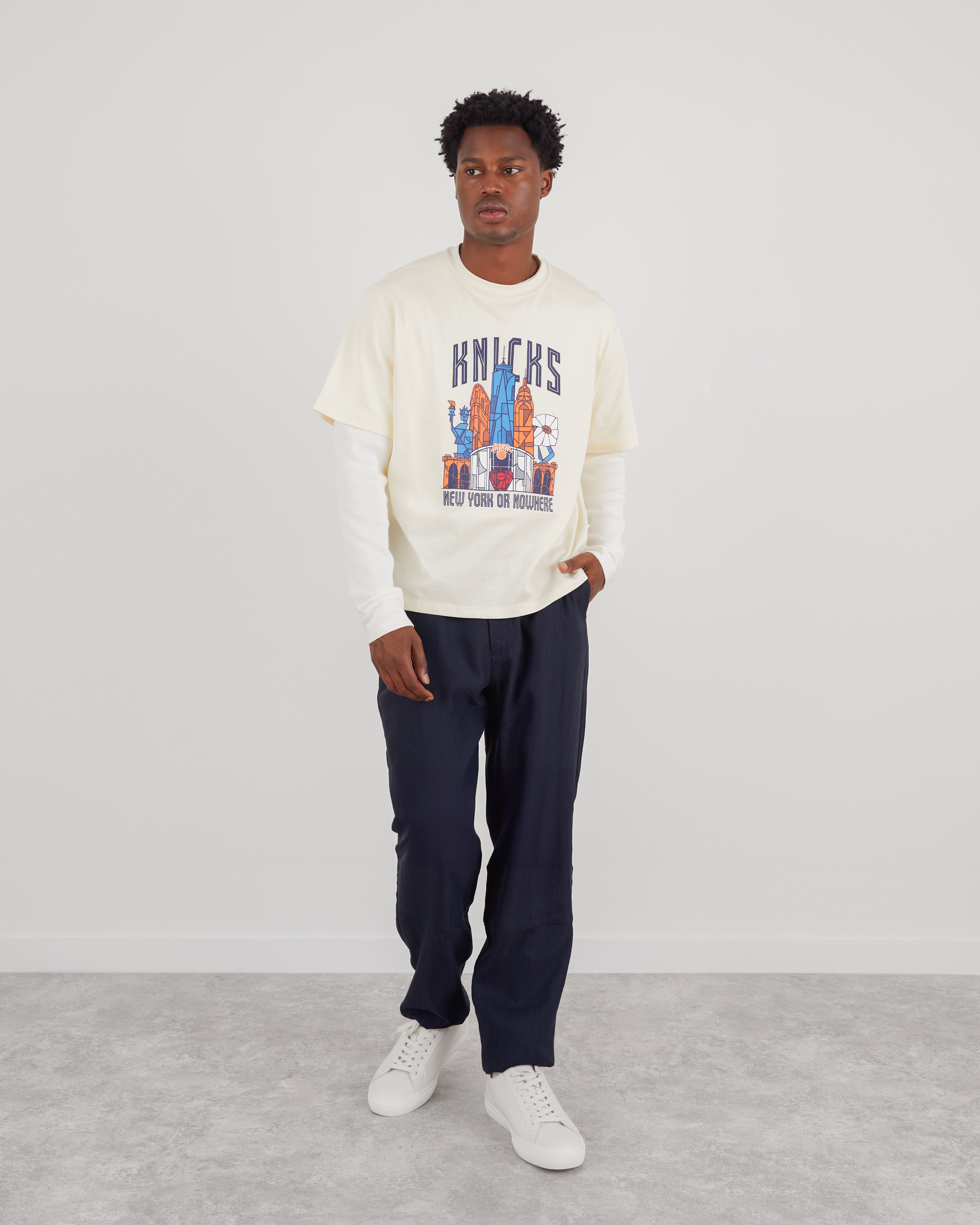 Knicks Skyscraper Oversized Crop T-Shirt - New York or Nowhere®