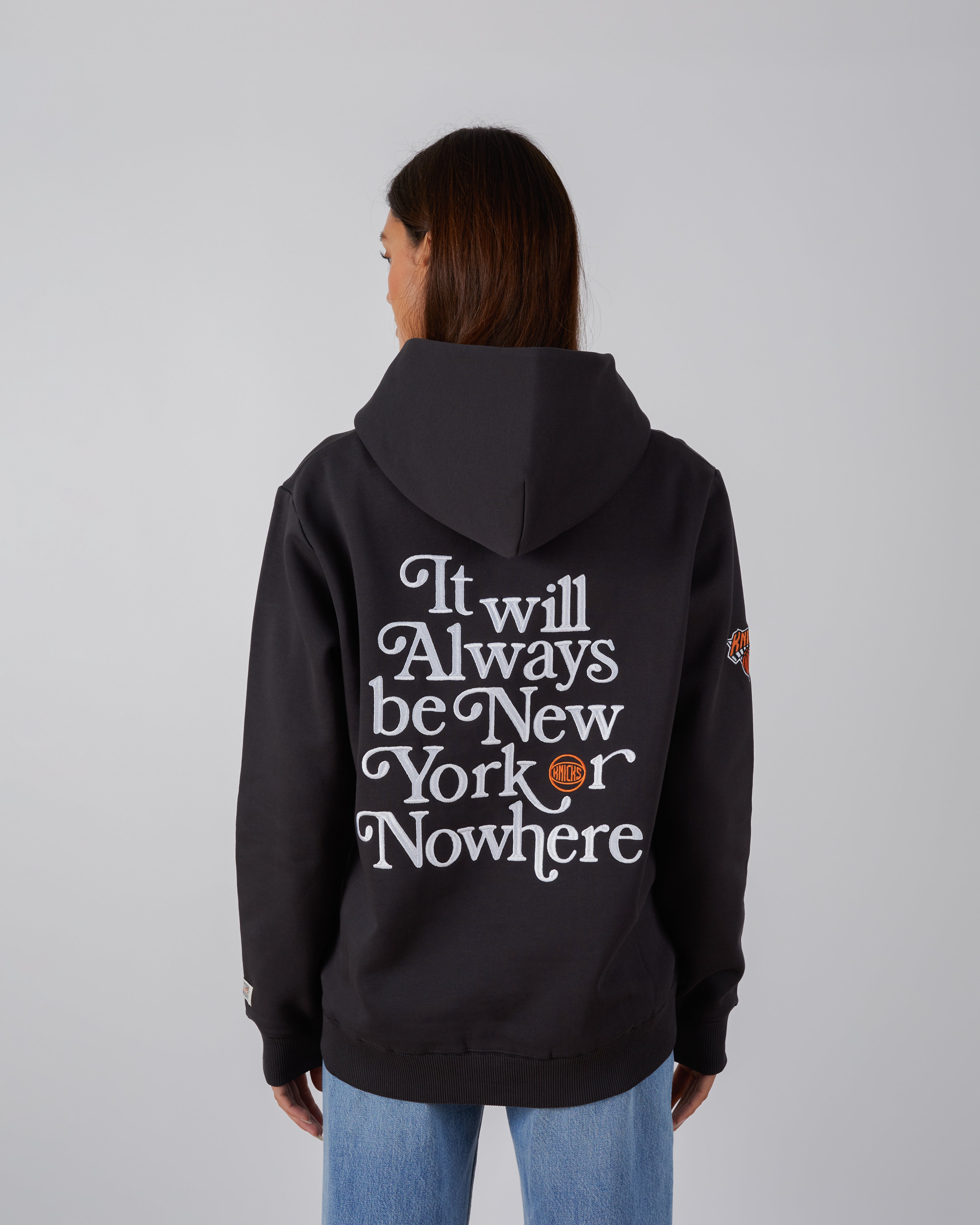 Knicks Motto Hoodie – New York or Nowhere®
