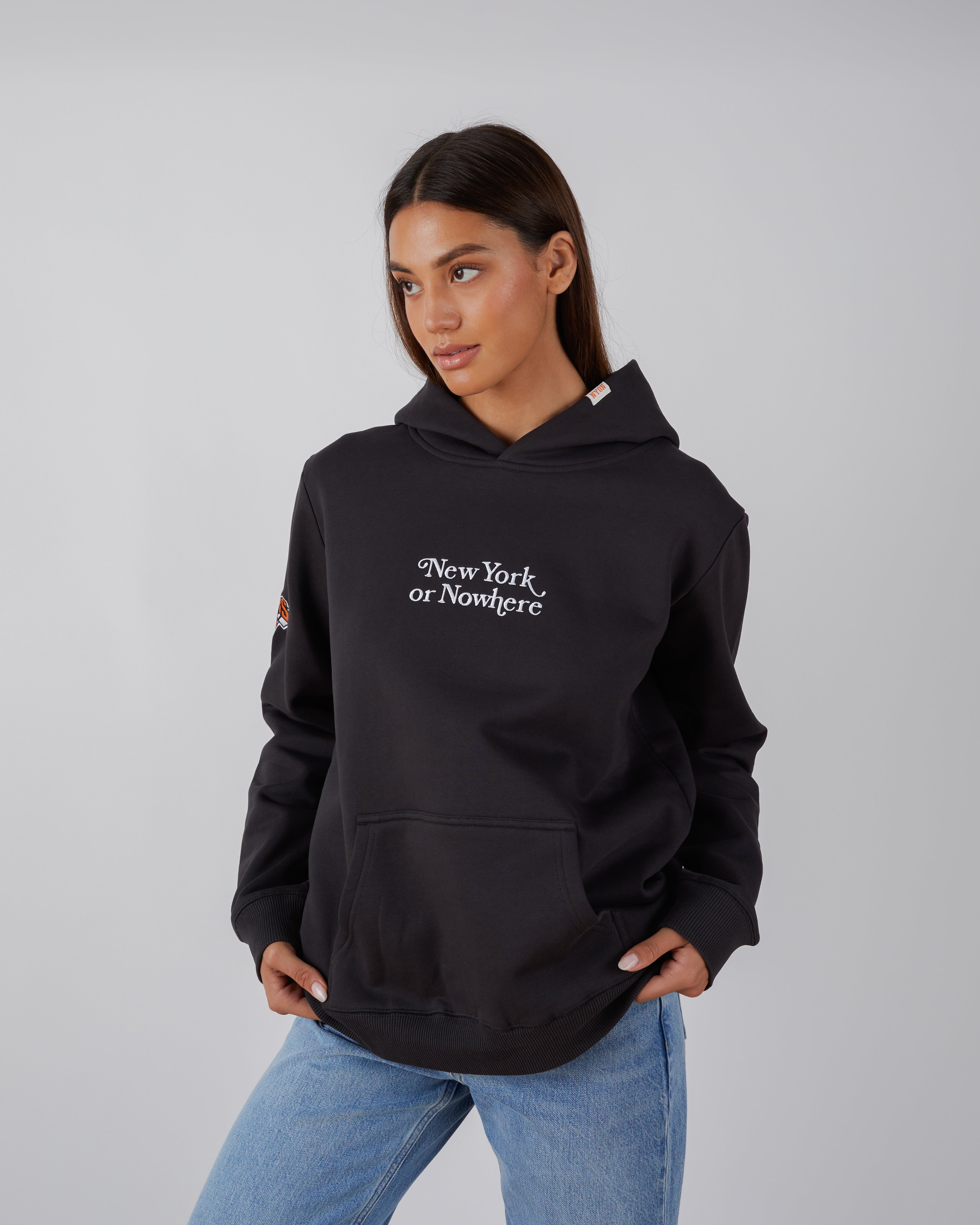 Knicks Motto Hoodie – New York or Nowhere®