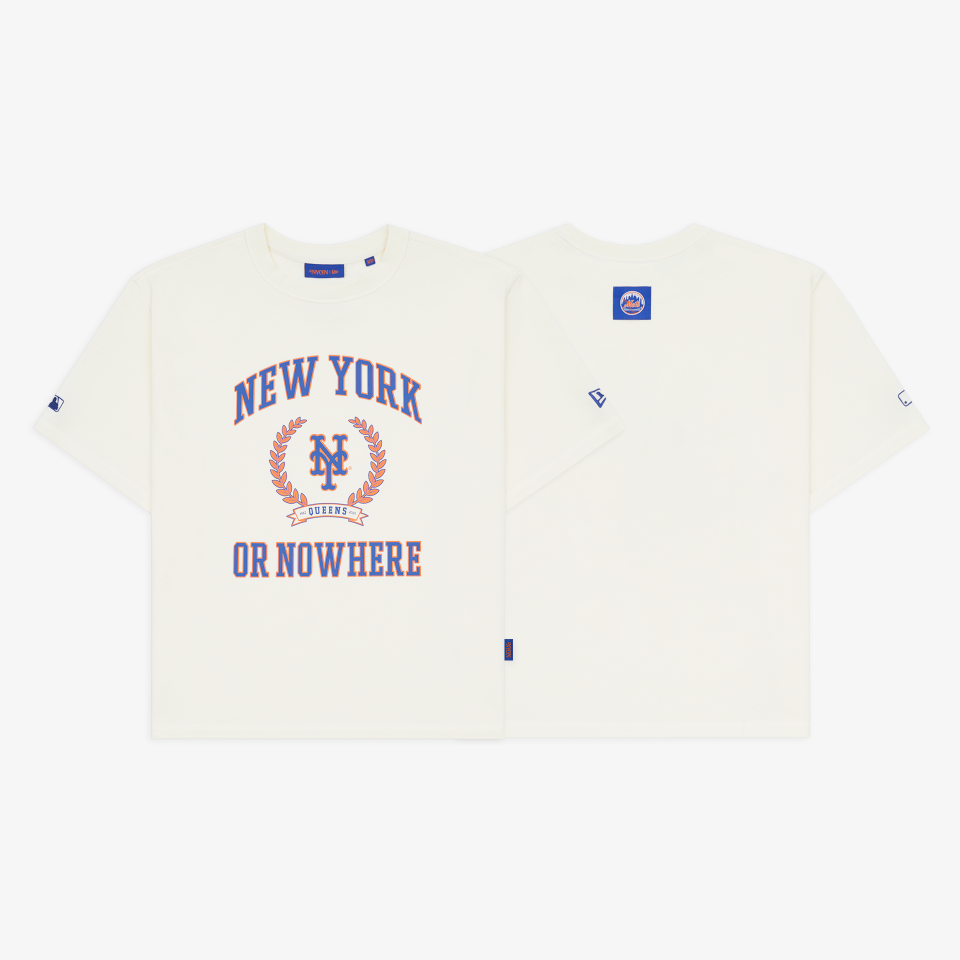 AP STUDIO - 【NEWYORK OR NOWHERE】back logo T-Shirt New York or Nowhere x New York Mets Black Logo T-Shirt – New