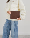 Motto Leather Pouch