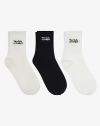 Motto Tall Sock - Pack of 3