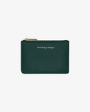 Signature Small Leather Zip Pouch - GREEN - New York or Nowhere®