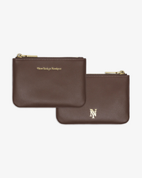 Signature Small Leather Zip Pouch