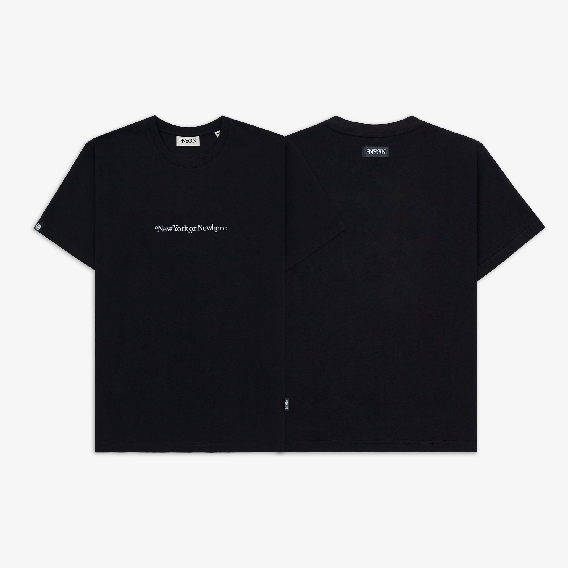 NEWYORK OR NOWHERE ユニセックスTシャツ黒xsサイズ NEWYORK OR NOWHERE ユニセックスTシャツ黒xsサイズ