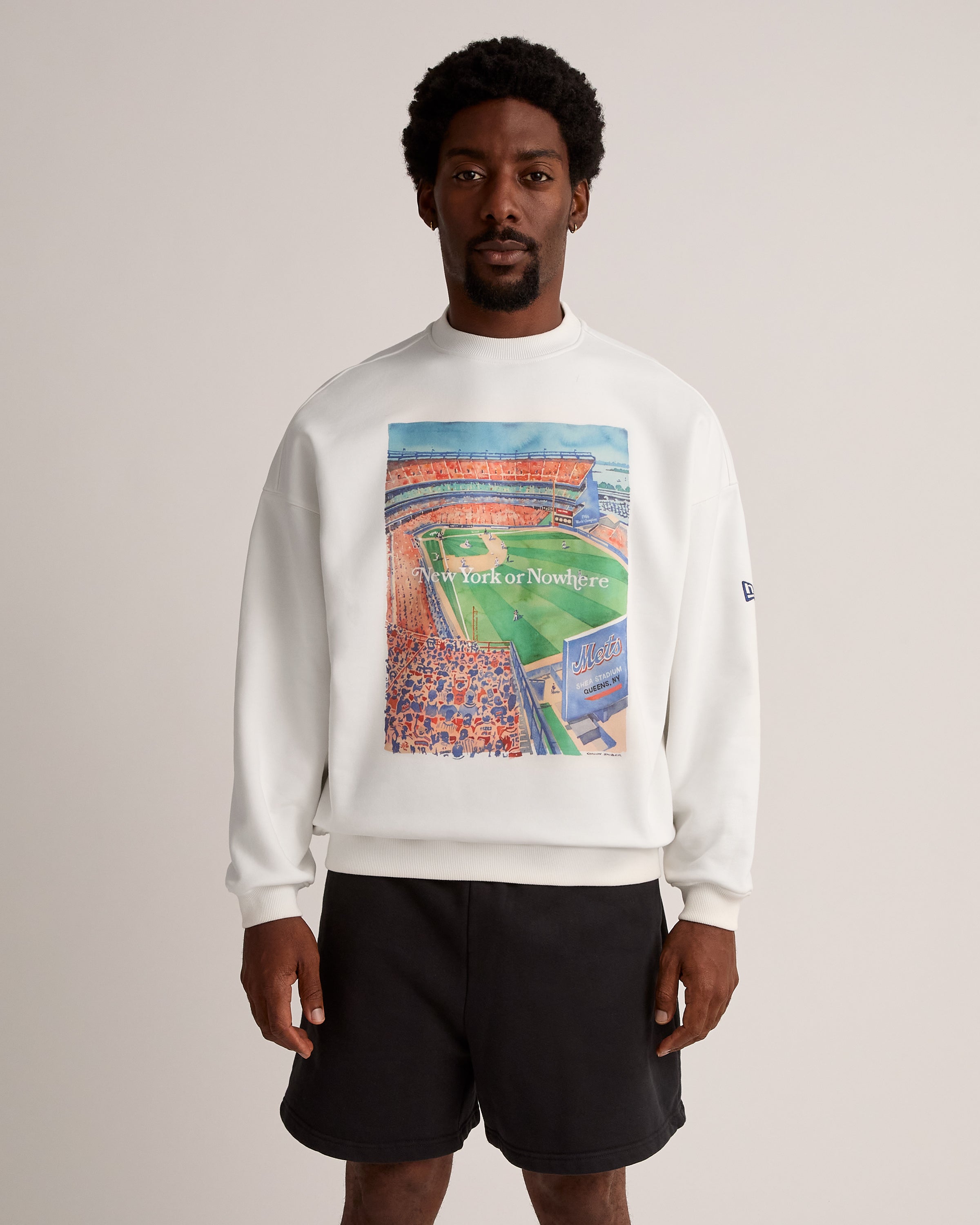 Mets Watercolor Relaxed Crewneck – New York or Nowhere®
