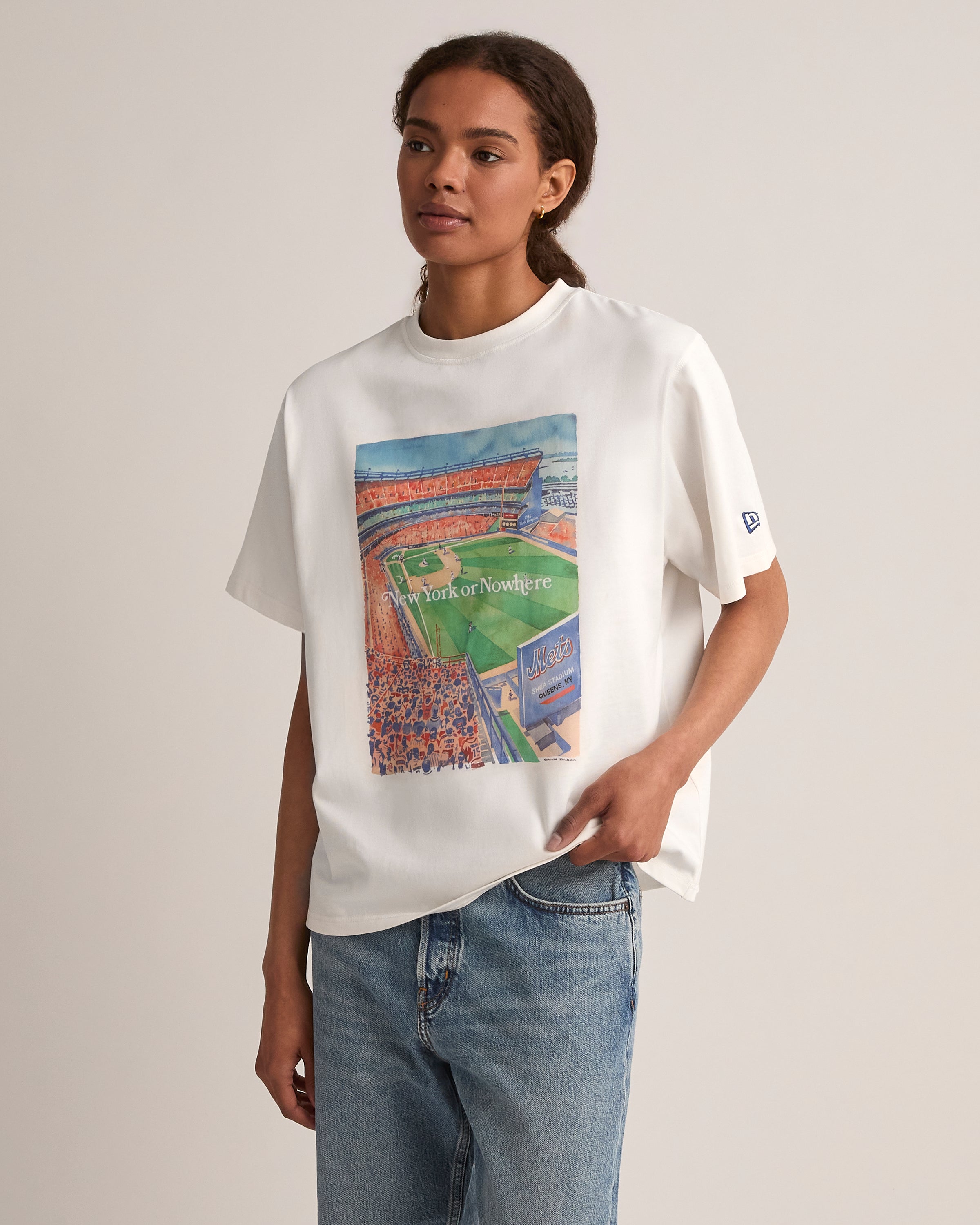 Mets Watercolor Oversized Crop T-Shirt – New York or Nowhere®