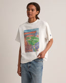 Mets Watercolor Oversized Crop T-Shirt