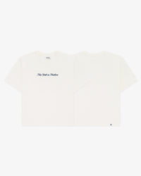 Cursive Oversized Crop T-Shirt
