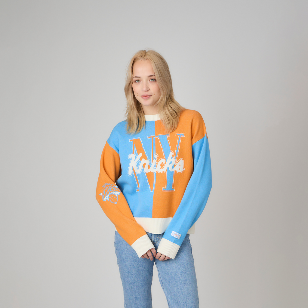 NYON x Knicks Women s Halftime Knit Crewneck New York or Nowhere