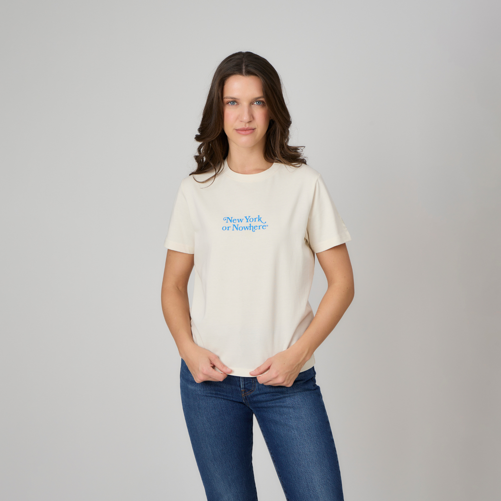 NYON x Knicks Women s Motto T Shirt New York or Nowhere