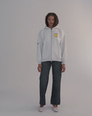 Big Bird Mascot Cropped Zip Hoodie
