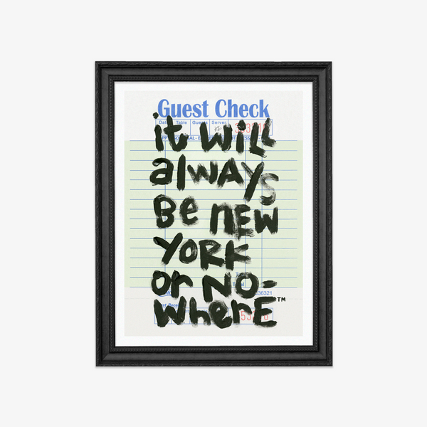 NYON “Guest Check” Art Print - 18