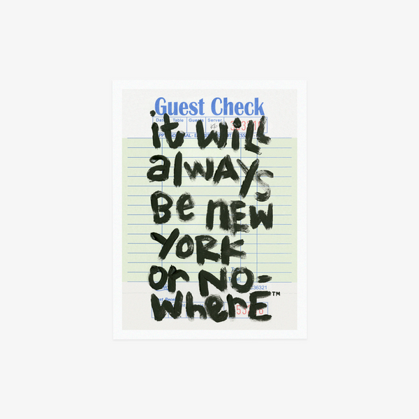 NYON “Guest Check” Art Print - 18
